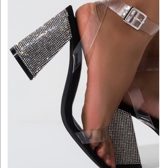 CAPE ROBBIN DRIVE ME INSANE CHUNKY HEEL DIAMOND - Picture 4 of 6